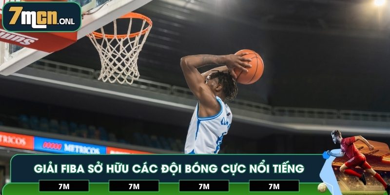 Giải FIBA sở hữu các đội bóng cực nổi tiếng